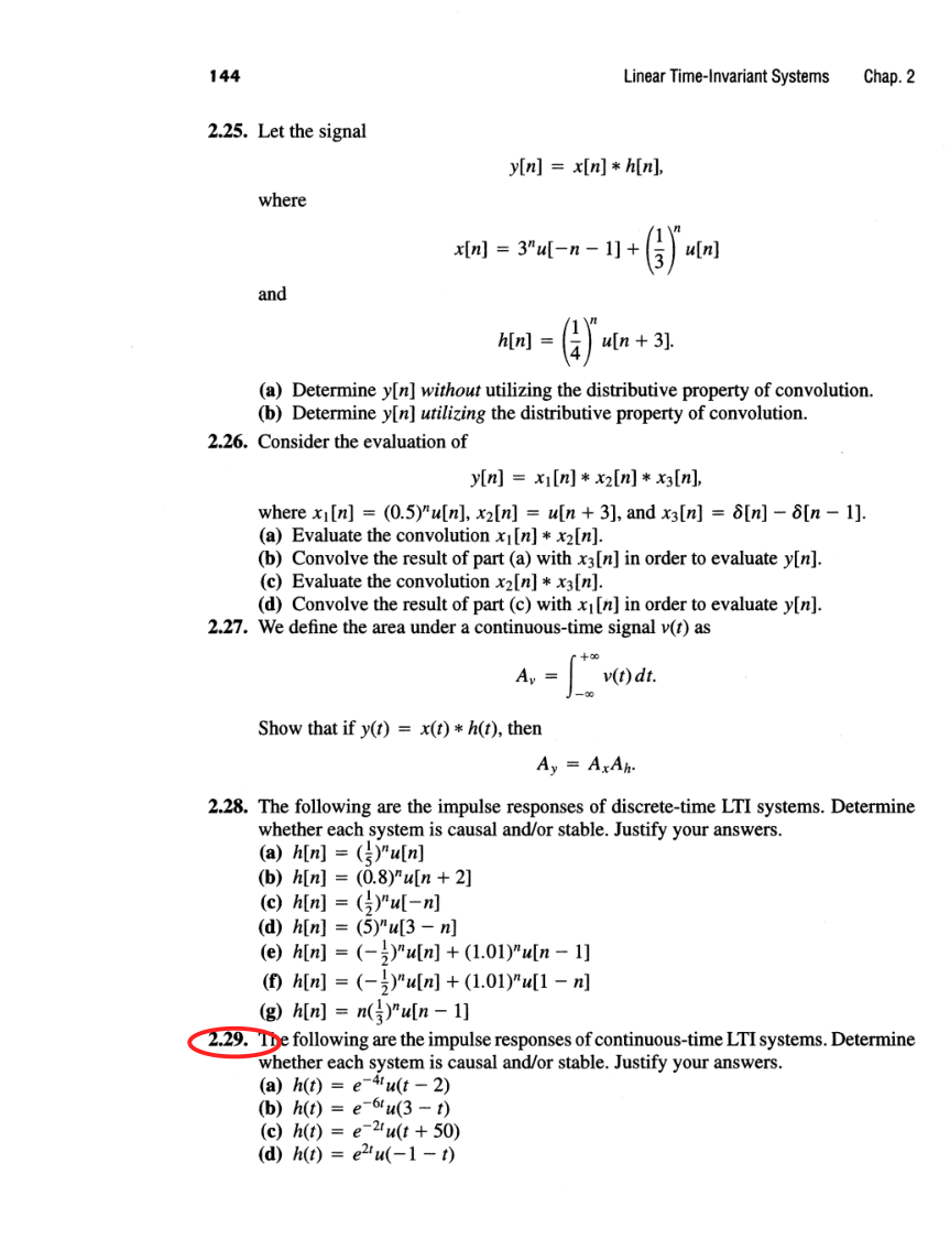Oppenheim printed page 144, assigned problem numbers ringed