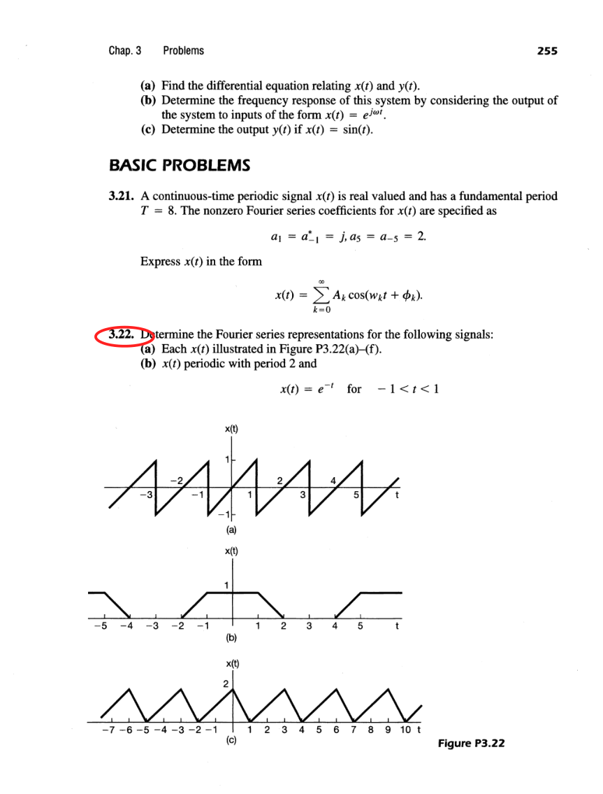 Oppenheim printed page 255, assigned problem numbers ringed