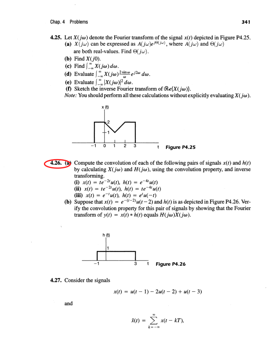 Oppenheim printed page 341, assigned problem numbers ringed
