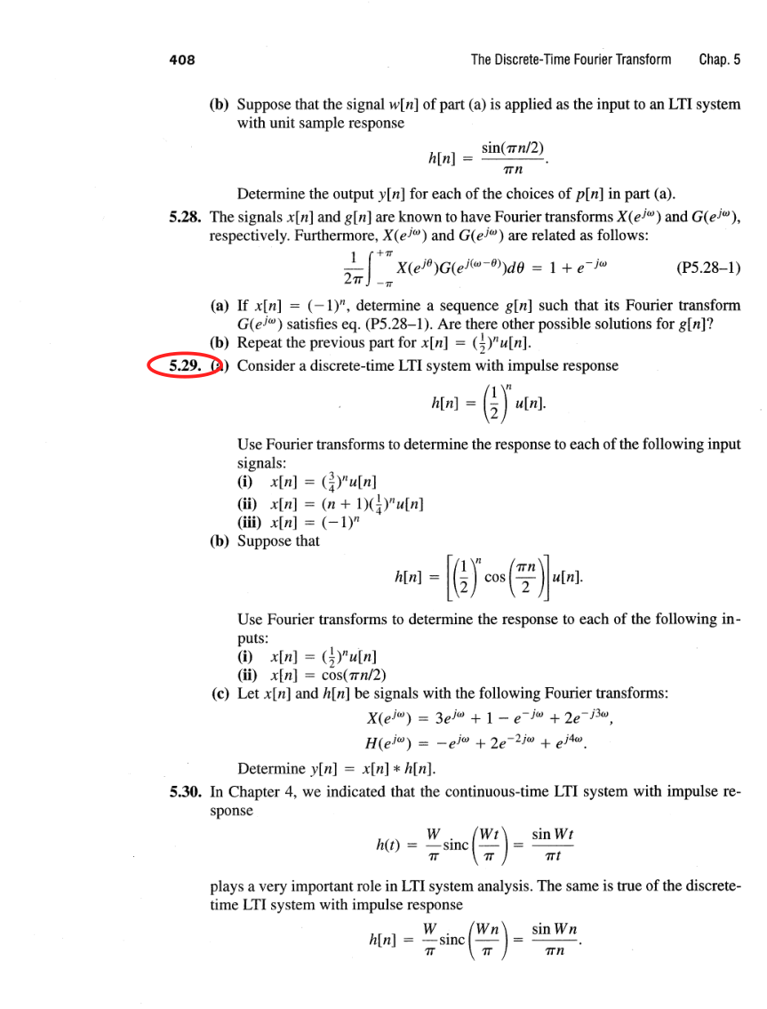 Oppenheim printed page 408, assigned problem numbers ringed