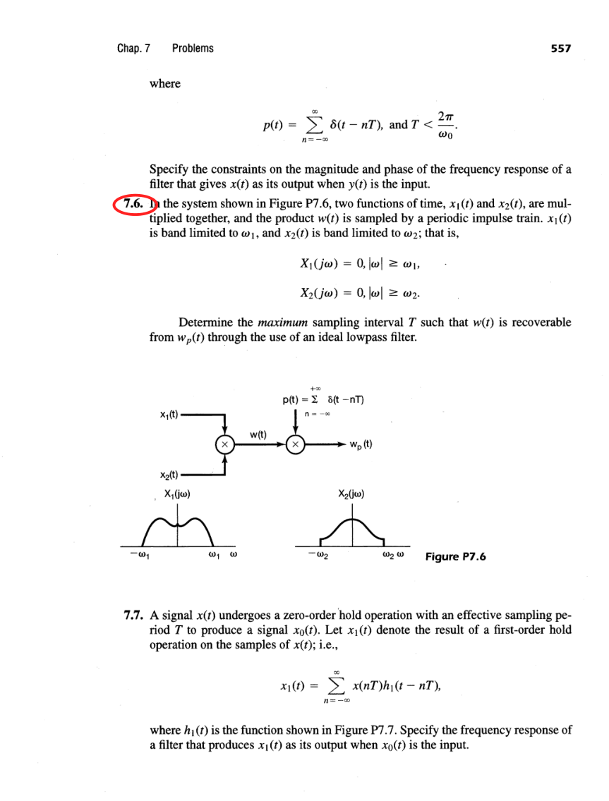 Oppenheim printed page 557, assigned problem numbers ringed