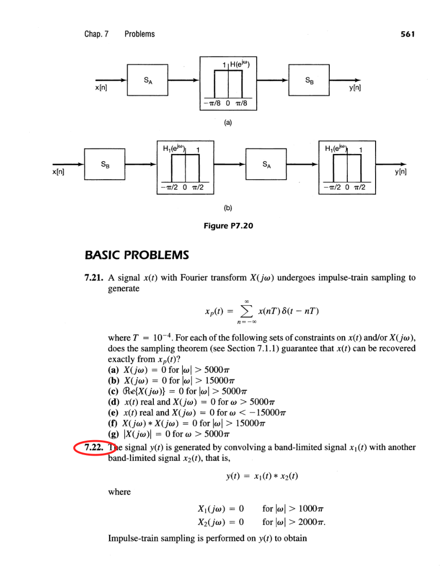 Oppenheim printed page 561, assigned problem numbers ringed