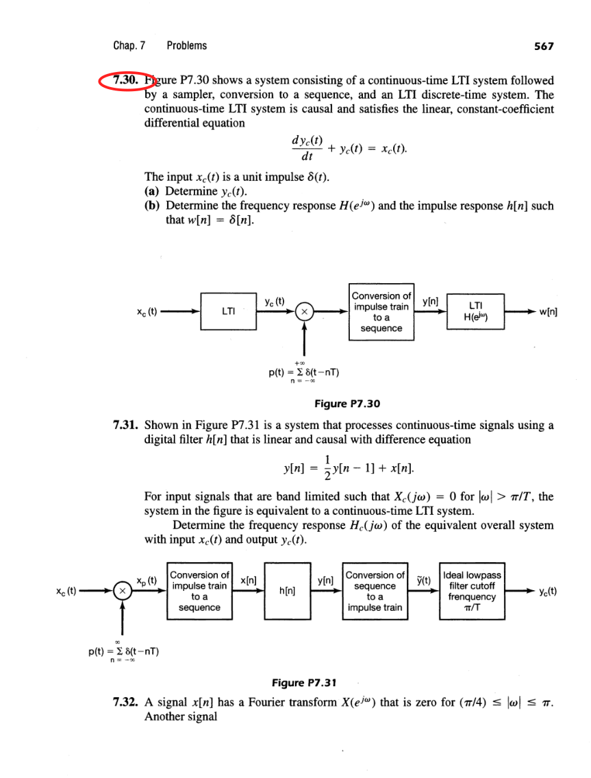 Oppenheim printed page 567, assigned problem numbers ringed