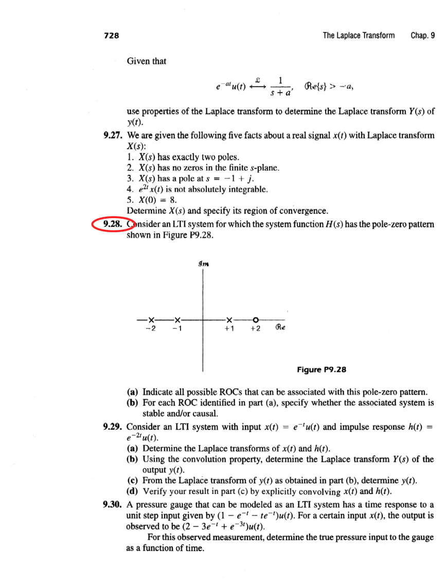 Oppenheim printed page 728, assigned problem numbers ringed